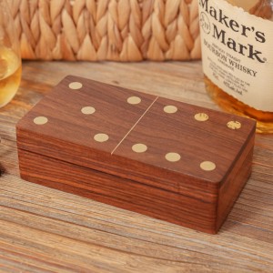 DOMINOES WITH WOODEN BOX